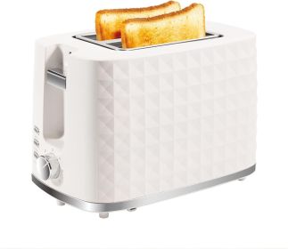 Toaster 2 Slices, Toasters Wide Slot, Bread Toaster with Cancel, Bagel, Defrost Function, Bagel Toasters with Removable Tray & 6 Temperature Sett